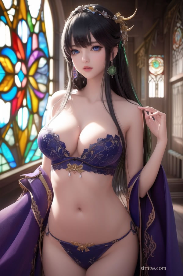 古装闺阁里的大家闺 AI生成 秀人体图集7 P.1 