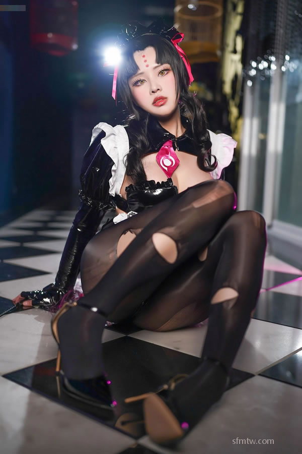 黑色丝袜胶衣  丰盈的COS仙女 尺寸组图 P.2