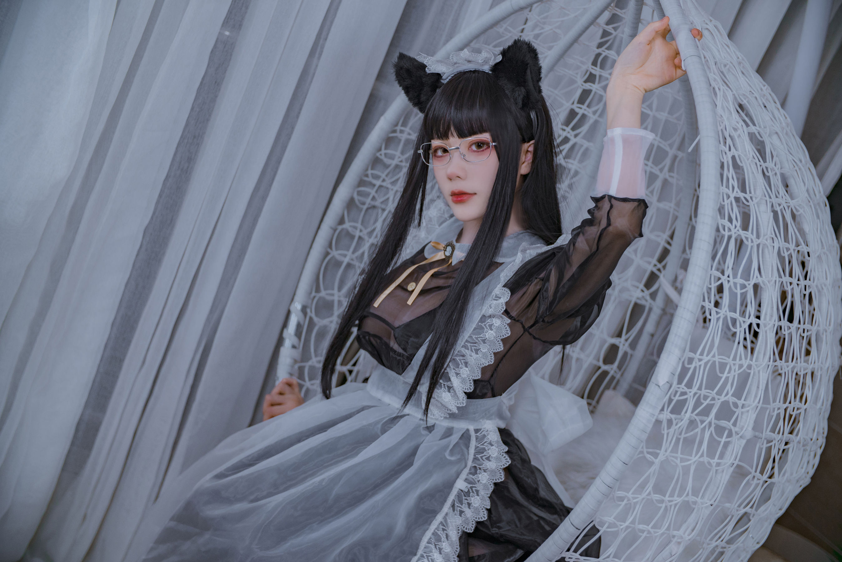 美图秀-[福利COS] 起司块wii写真 - 会长是女仆大人 网红COS-第1张