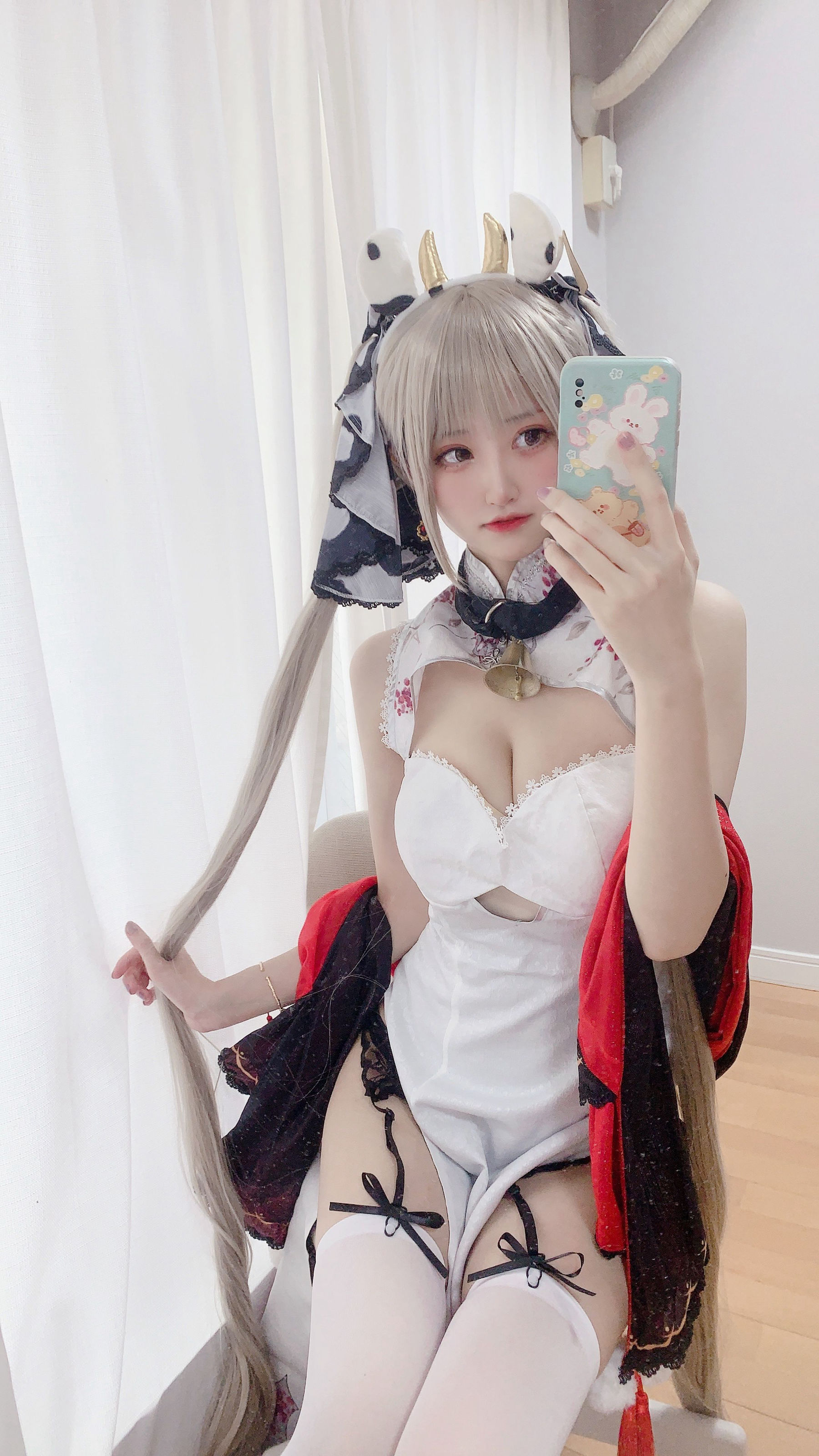 美图秀-[福利COS] 千阳(ちよ) - 可畏旗袍对镜拍 网红COS-第1张