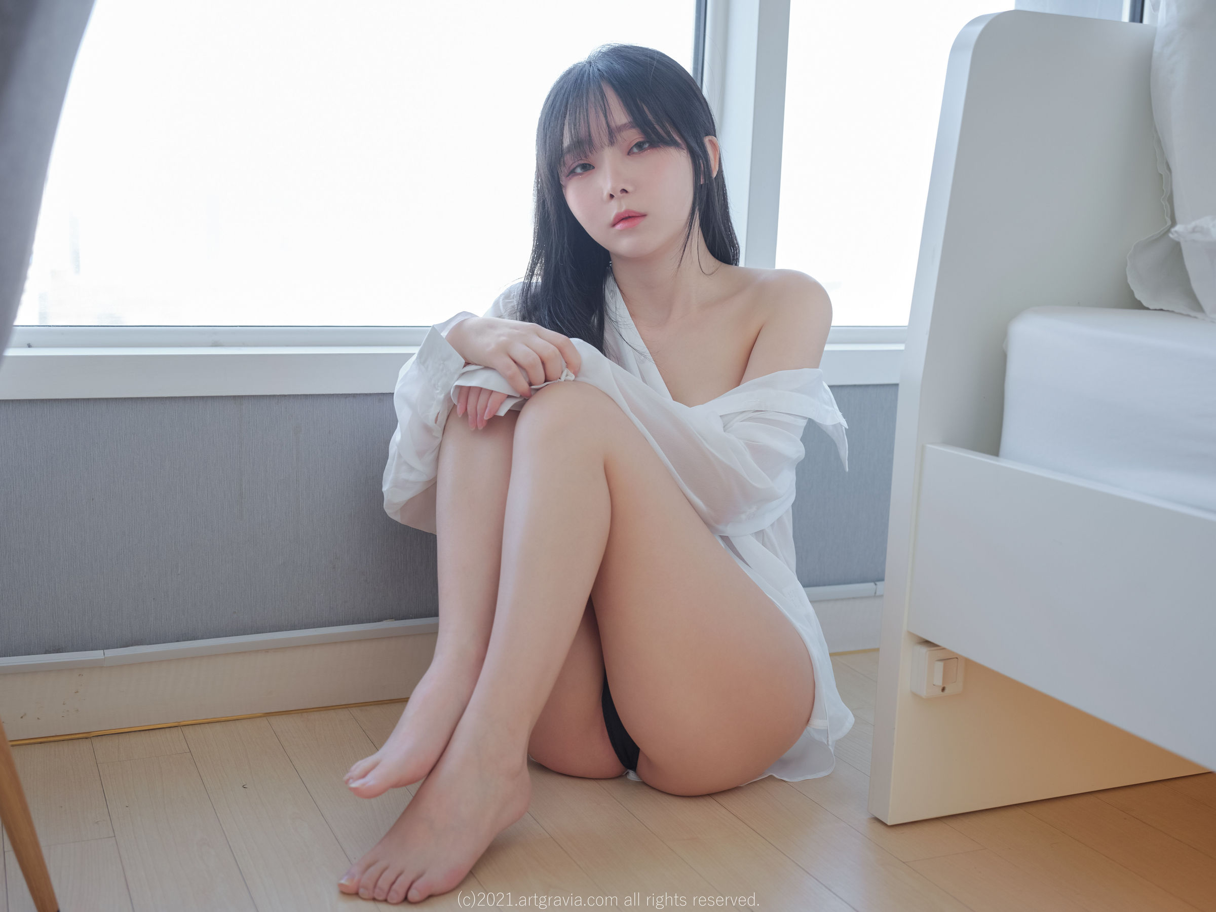 [ARTGRAVIA] VOL.261 Ming Sunha – 白衬衫女友居家诱惑 日韩美图-第7张