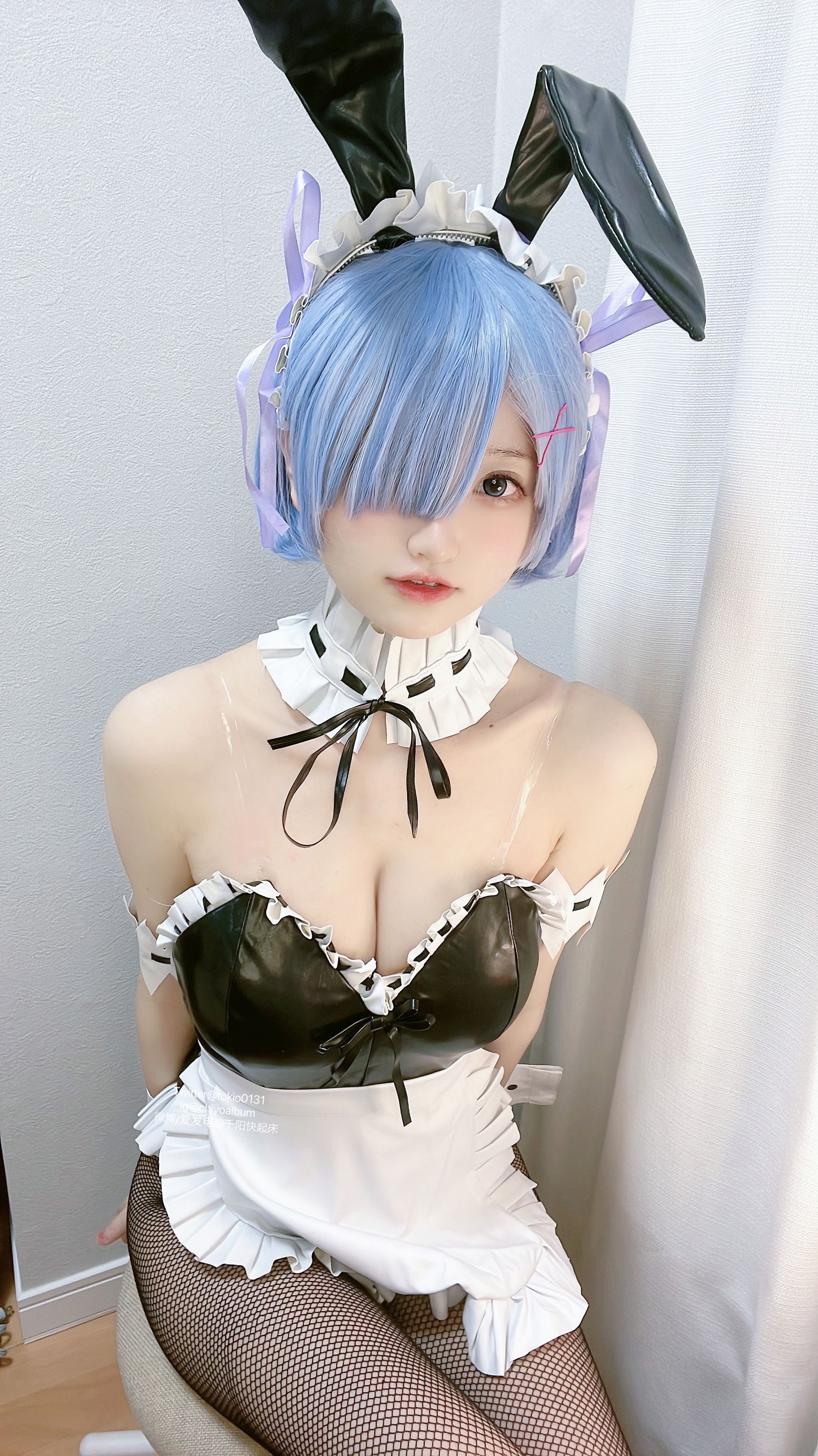 千阳(ちよ) – バニーレムりん 高清在线免费欣赏 Cosplay-第1张