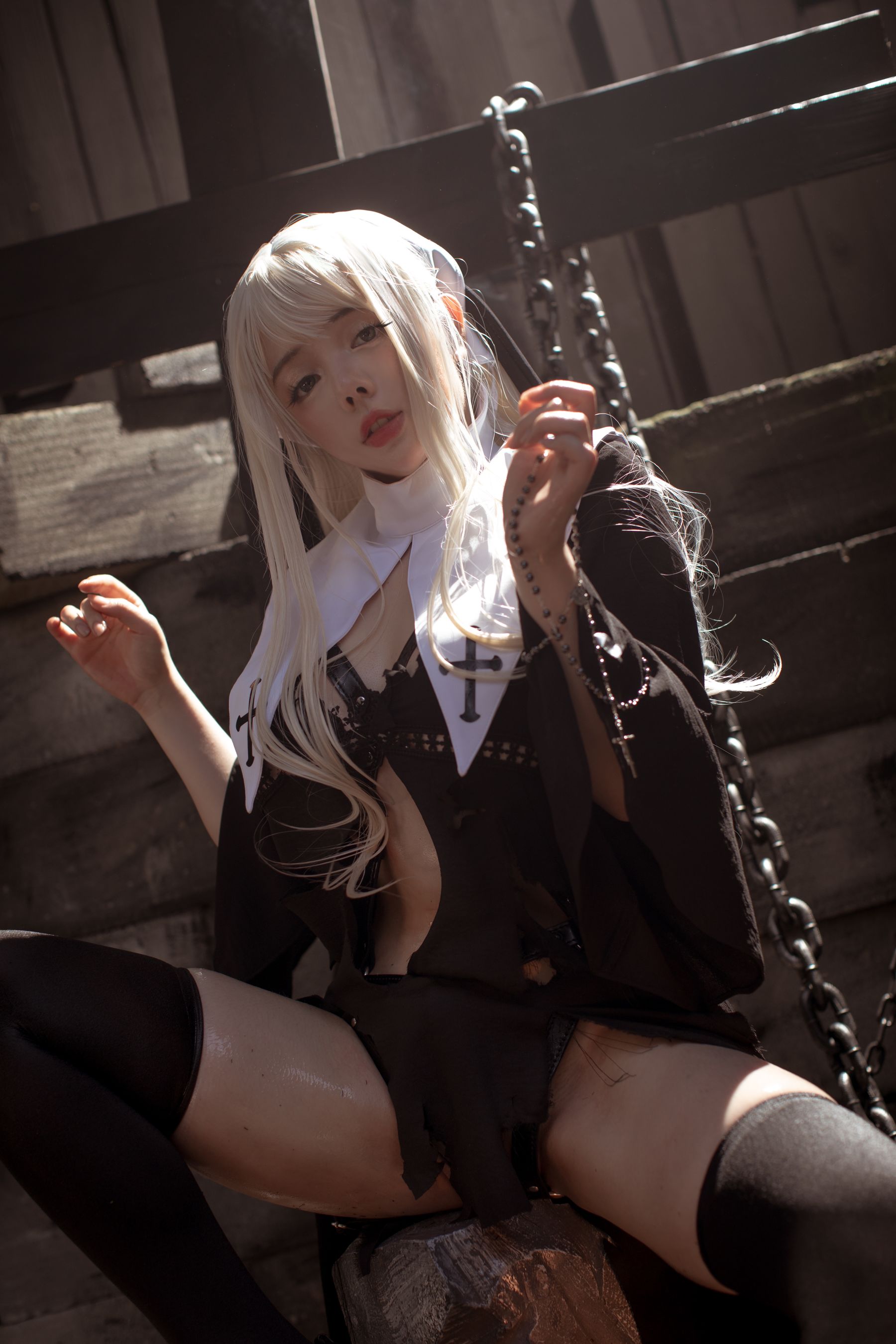NinJA阿寨寨 – 赎罪修女 Cosplay-第2张