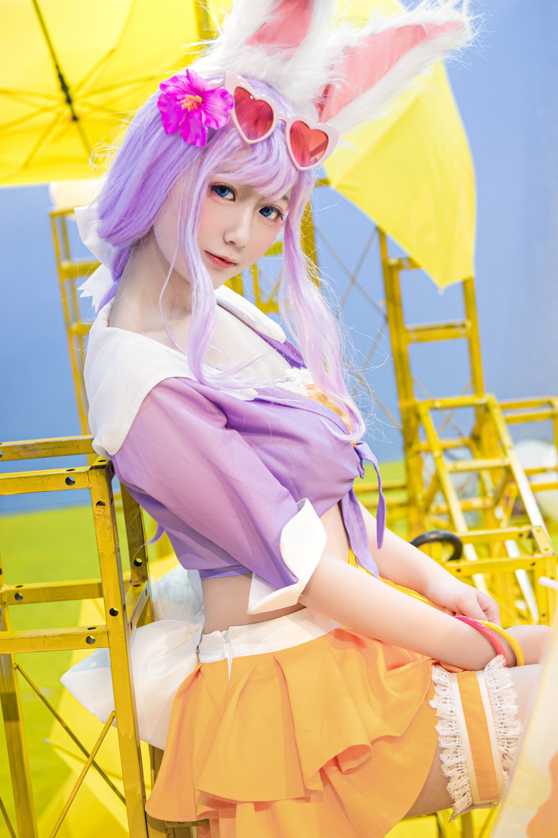 [Cosplay写真] 动漫博主弦音sic – 王者荣耀 公孙离蜜橘之夏 Cosplay-第1张