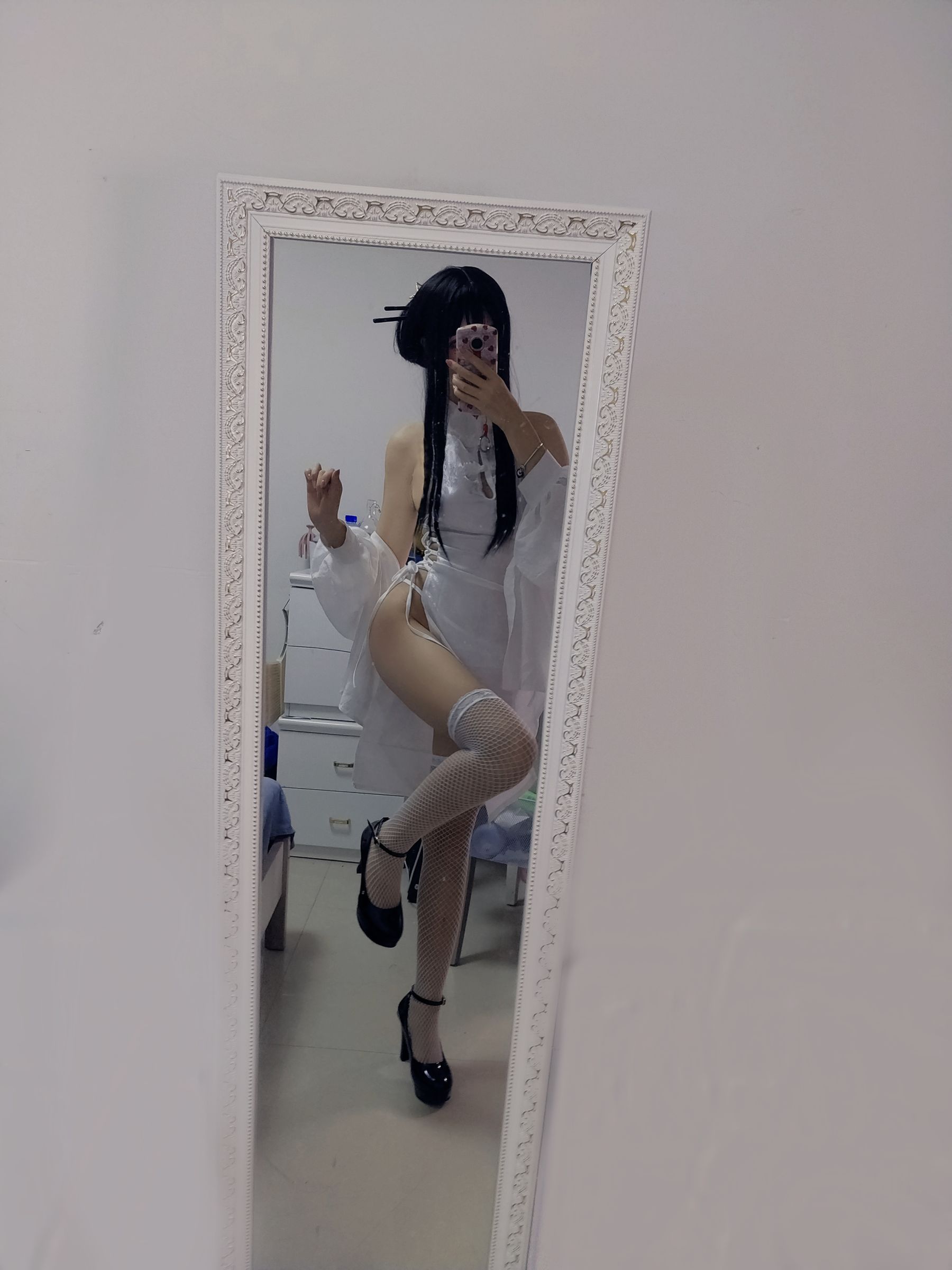 猫君君MaoJun – 绑带旗袍 Cosplay-第1张
