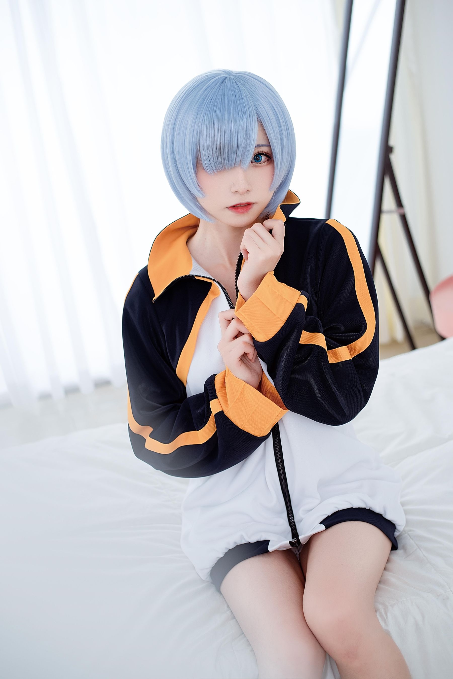 动漫博主Kitaro_绮太郎 – 蕾姆运动服 Cosplay-第2张