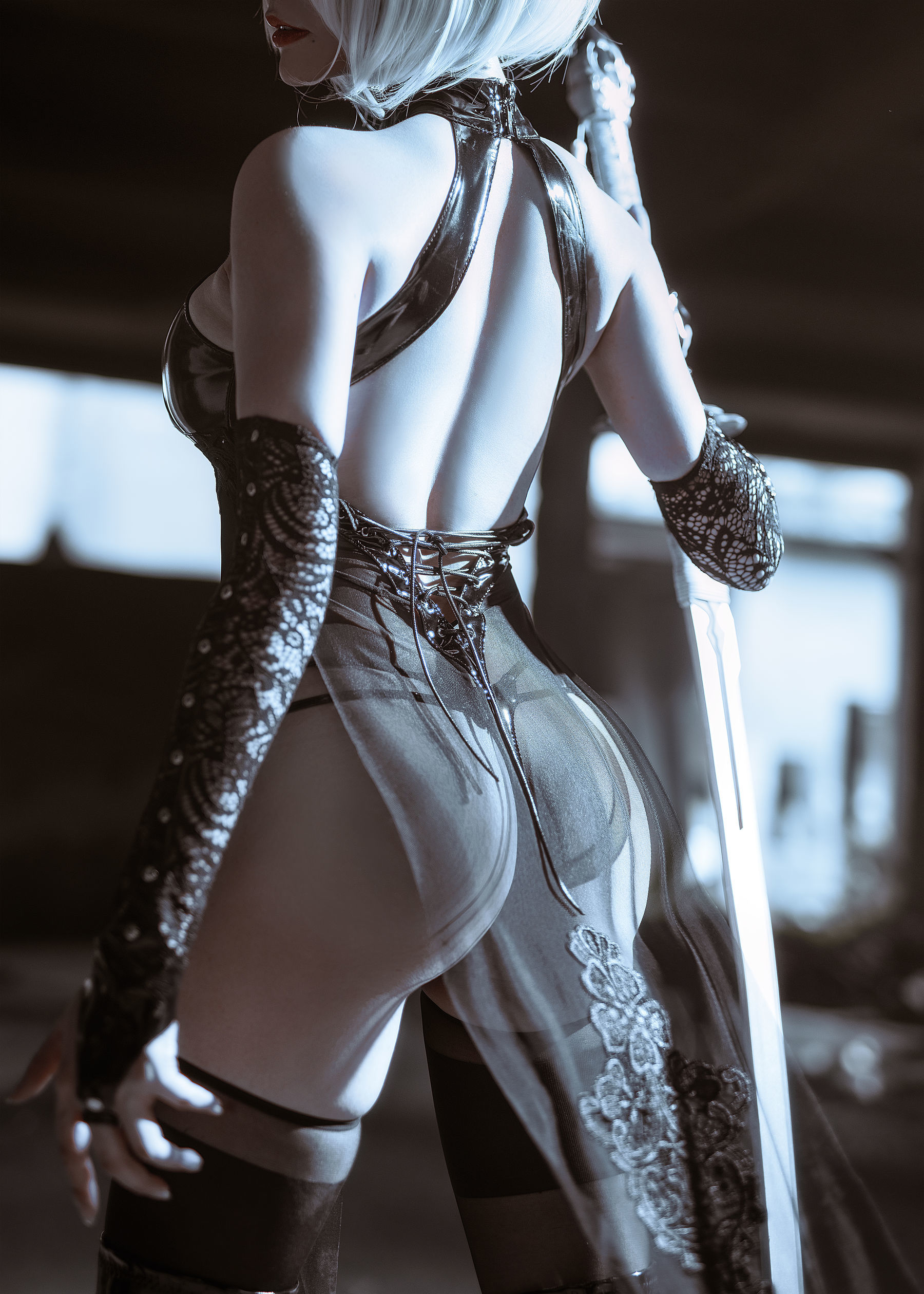 秋和柯基(夏小秋秋秋) – 2B旗袍同人 Cosplay-第1张