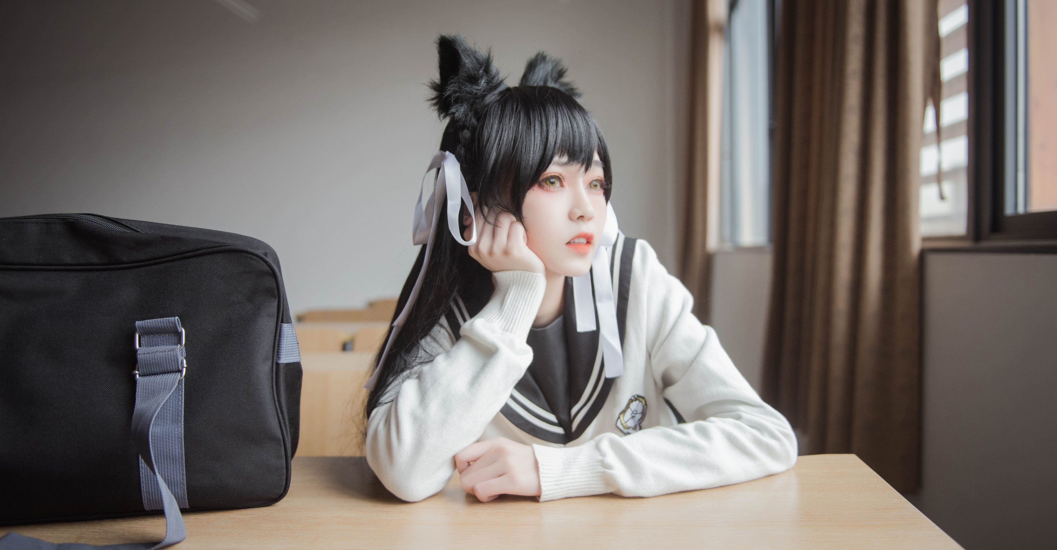 [萝莉COS] 小妖精你的负卿 – 爱宕制服 Cosplay-第1张