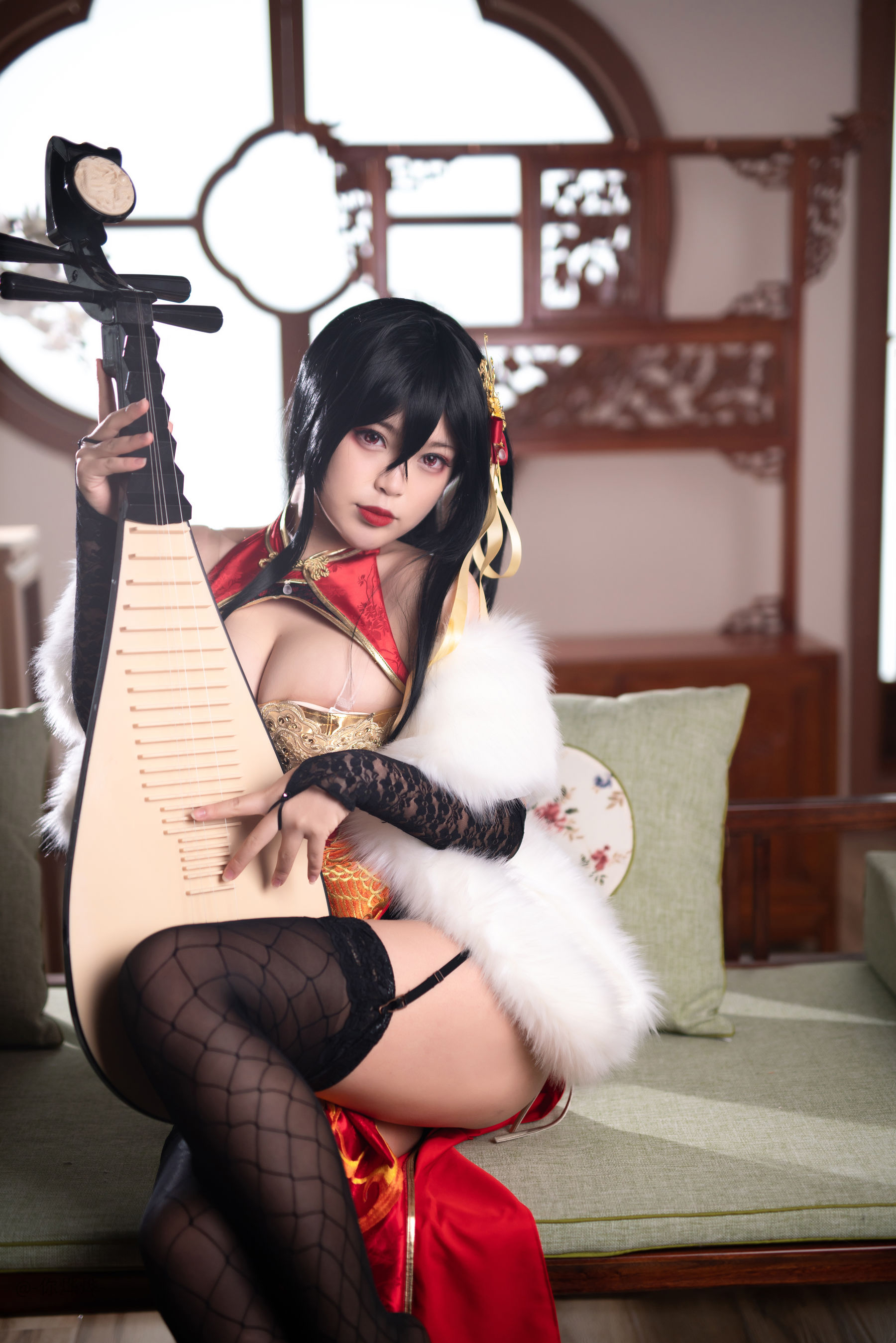 萌系小姐姐-白烨- 大凤旗袍 Cosplay-第6张