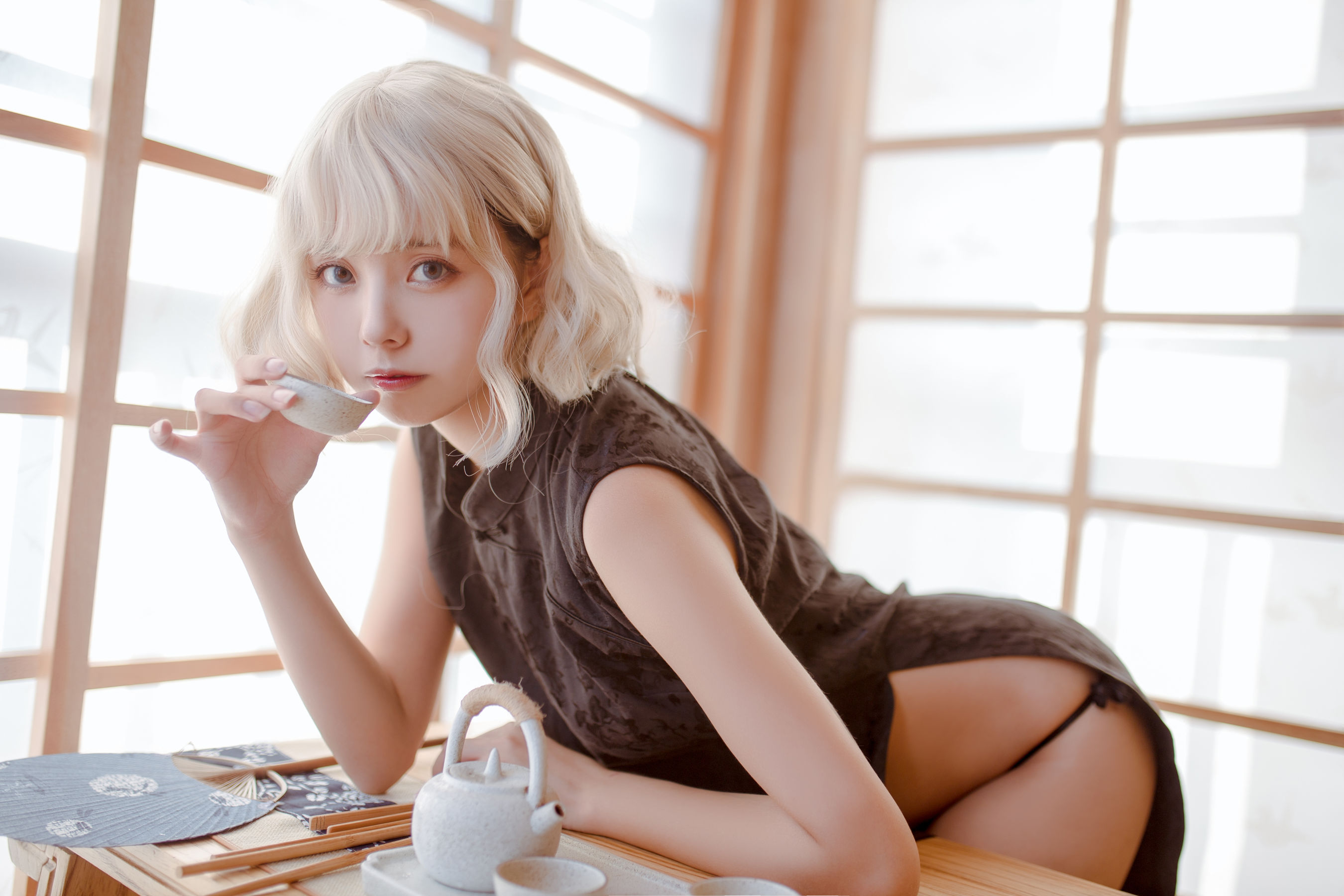 [萝莉COS] 木绵绵OwO – 魔女旗袍小野妹子 Cosplay-第5张