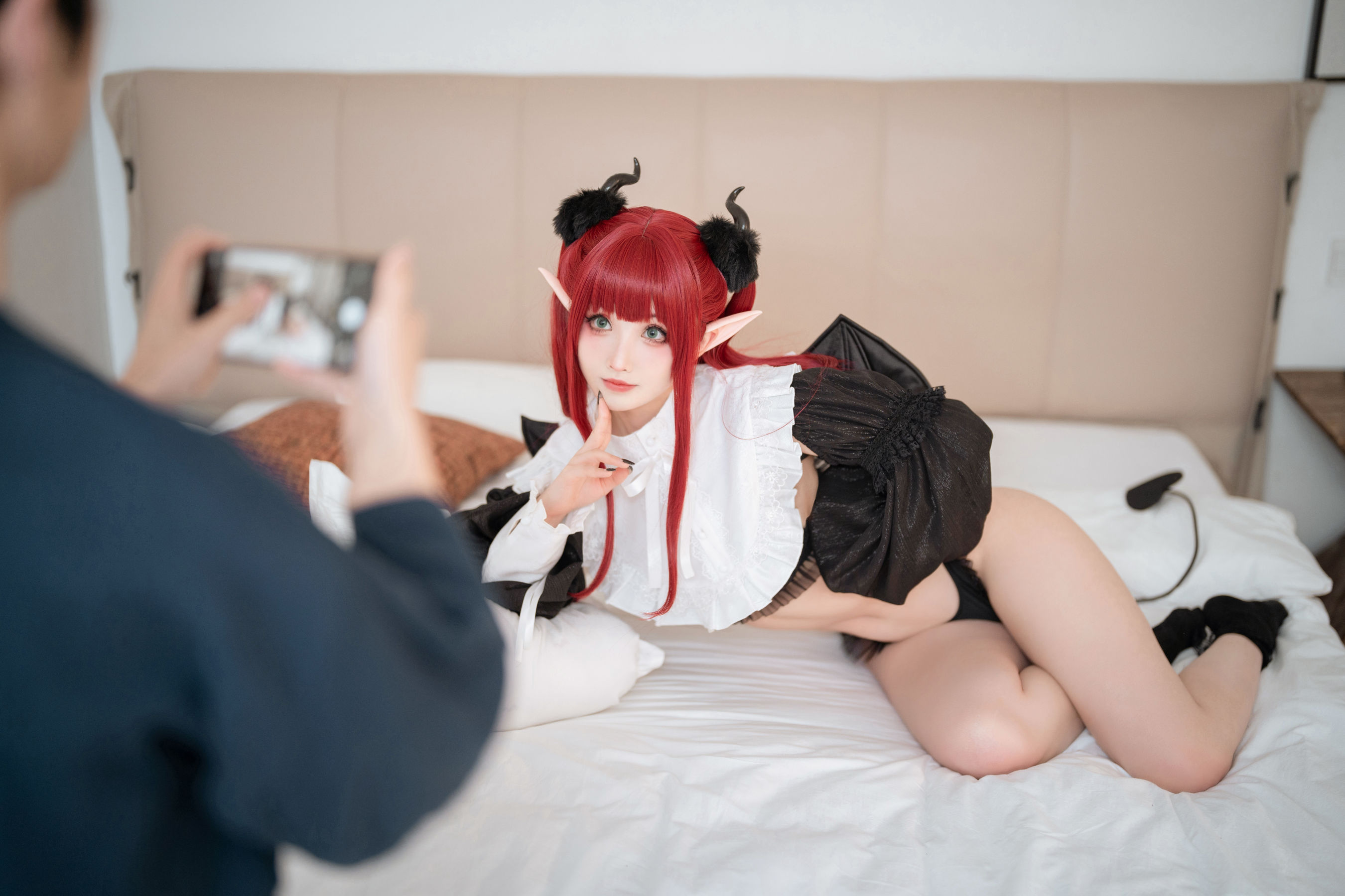 COS福利rioko凉凉子 – 喜多川海梦-梦魔利兹 Cosplay-第1张
